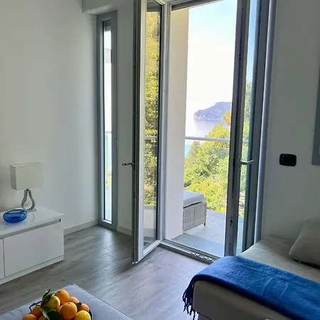 公寓 Azzurro Sea View With Parking And Balcony 5 Min Walk To 贝尔杰吉